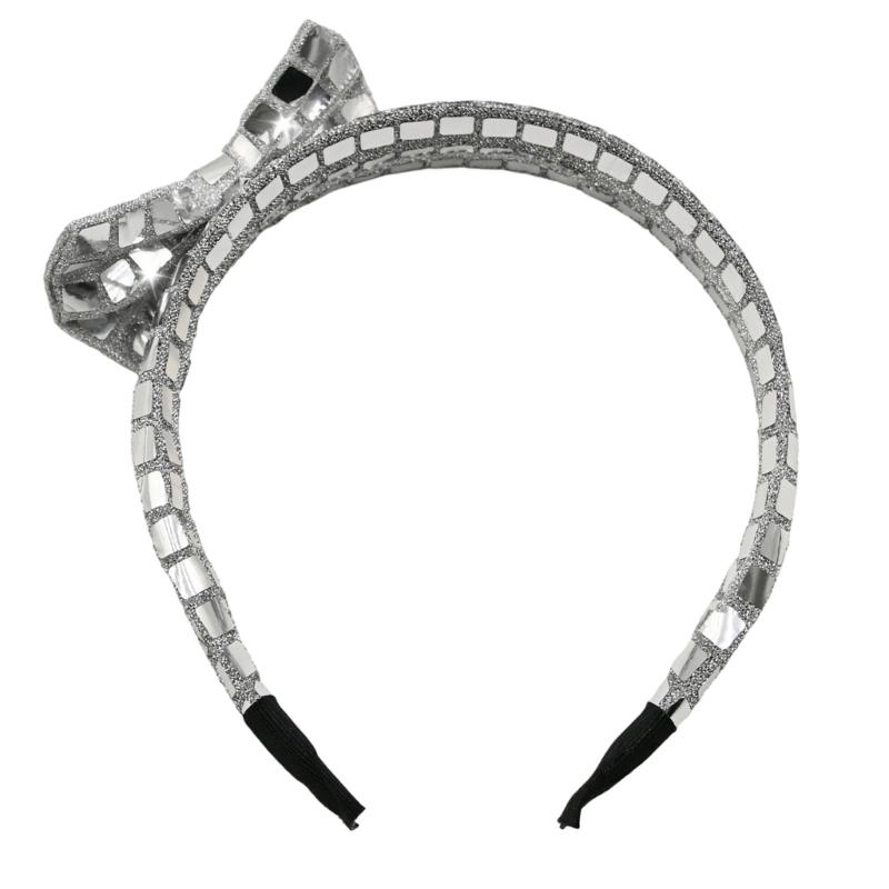 Stylish Sparkles Sequins Embellished Headbands Soft Breathable Fashion Hairpiece for Wedding Party Special Occasion