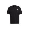 adidas Solid Color Logo Casual Sports Short Sleeve T-Shirt Unisex Tops Black HE4387