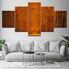 So many Autumn leaves 5 Piece Wall Art Canvas Print modern Poster Modular art painting for Living Room Home Decor