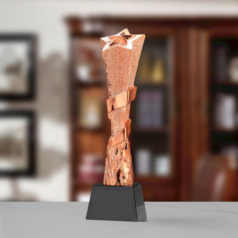 Gold Plating Gold Silver Bronze Trophy Singing Dancing Competitions Resin Best Singing Award Prize Cup Craft Souvenirs