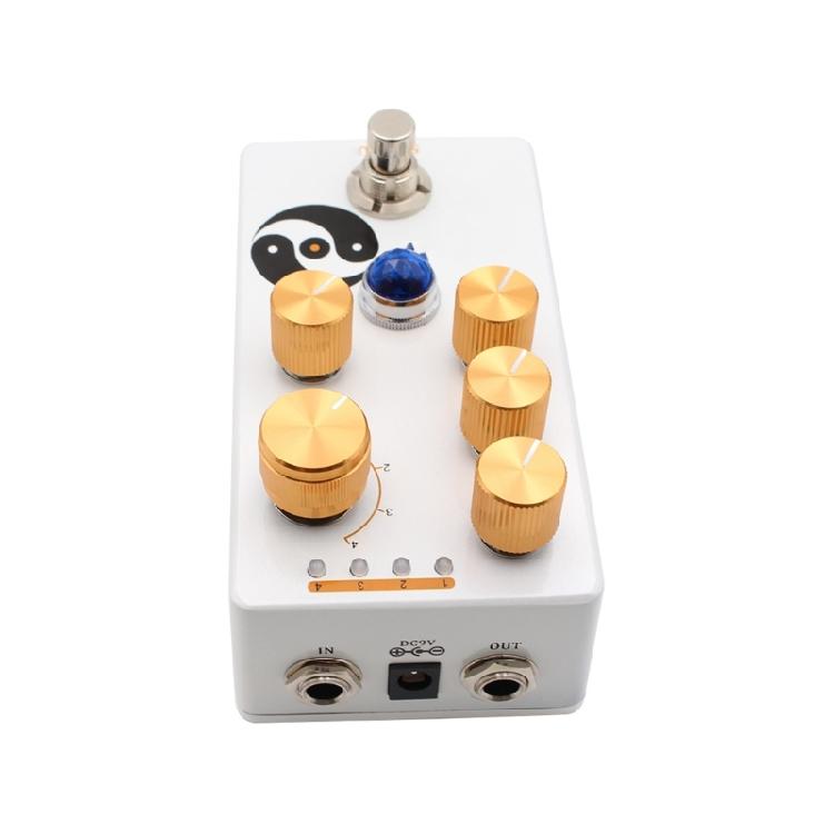 Volumes/Tone/Gains/Voice/4-Mode Knob Overdrive Effector Full Metal Shell Guitar Overdrive Effects Pedal Guitar Accessories
