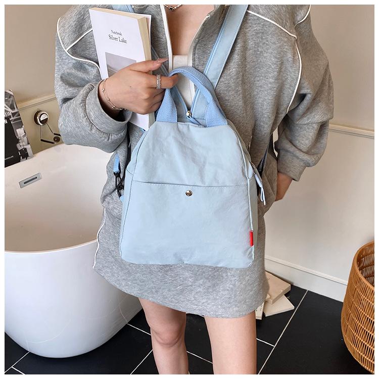 Schoolbag Backpack Small Fashion Travel Backpack New Trendy Backpack Single Shoulder Portable Multifunctional Lightweight Bag