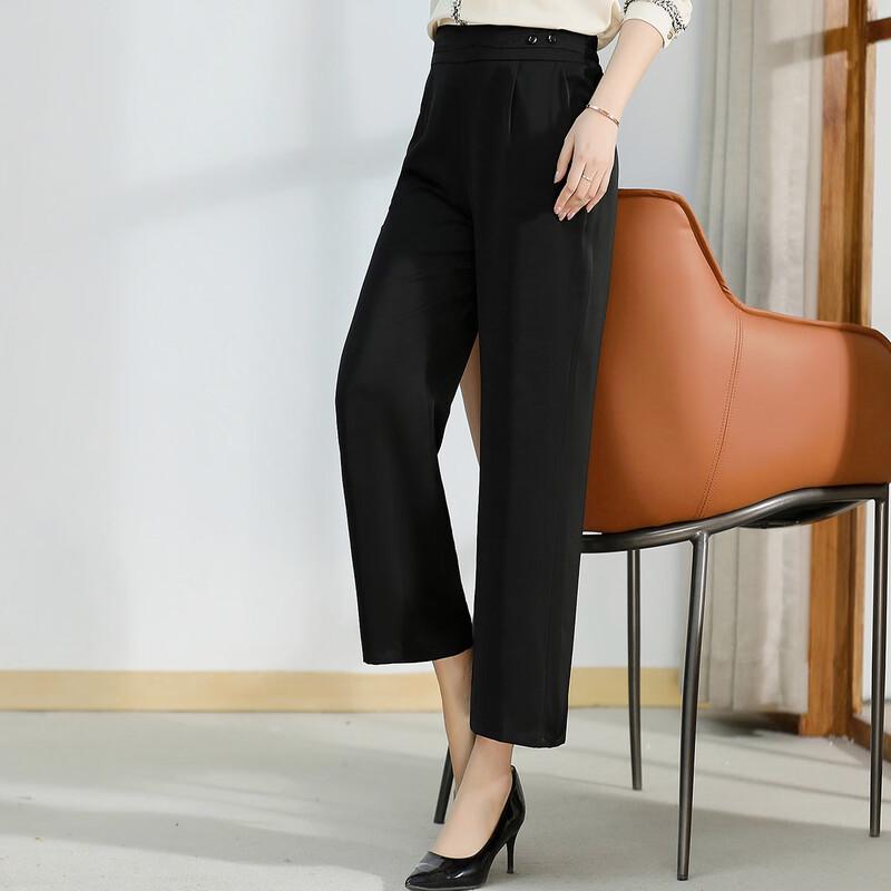 Pastell Damen Übergröße Gerades Bein Elastischer Bund Lässige Hose