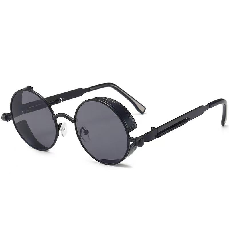 New European and American Street Shooting Hip-hop Sunglasses, Cross Glasses, Personalized Block Glasses, Retro Punk Series Sunglasses for Men