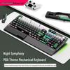 Langtu K1000MOA Mechanical Gaming Keyboard - Wired 104-Key Blue Switch, PBT Keys, for Esports & Office.