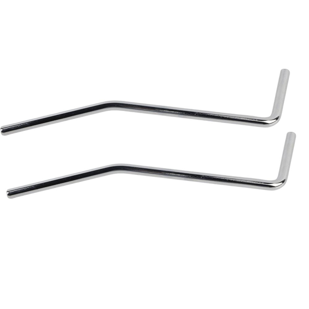 2PCS Metal Guitar Tremolo Arm Silver Tremolo Bridge System  For Most Tremolo Bridge