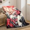 Red and Pink Waves Art print blanket soft and cozy perfect for the living room bed sofa or a nap,gift