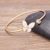 Trendy Rhinestone Lucky Butterfly Cuff Bangle For Women Fashion New Style Personality Bracelets Best Party Wedding Jewelry Gift