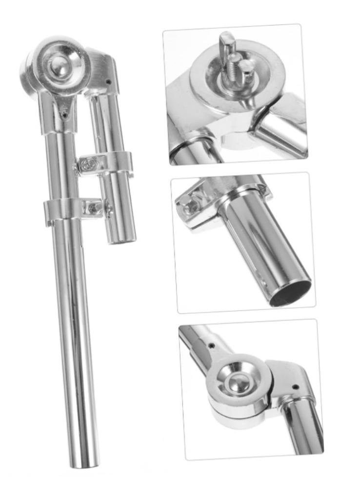 Percussion Drum Kit: Water Pipe Tom-Tom Stand with Cymbal Stand and Single Arm Clamp Single Unit