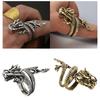 Bronze/Silver Finger Rings Adjustable Open Rings Fashion Dragon Symbol Decor