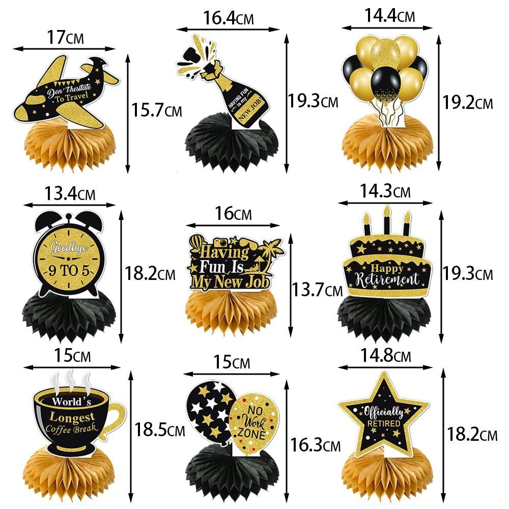 Themed Retired Paper Honeycomb Shape Party Event Desktop Ornaments Decoration