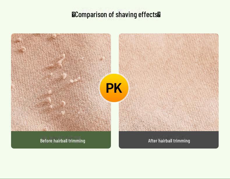 Wiederaufladbarer Stoffrasierer und Fusselrasierer mit Digitalanzeige