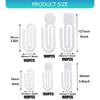 Creative Acrylic Paper Clips, Set Of 100 Multifunctional Book Sealing Clip Office School Document Craft Accessories