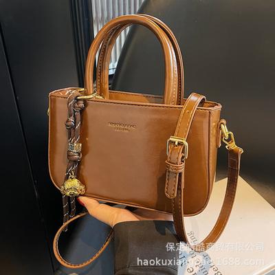 Hochwertige Textur tragbare Beuteltasche Damen 2025 neue trendige Herbst- und Wintermode vielseitig Retro Pendler Schulter Umhängetasche