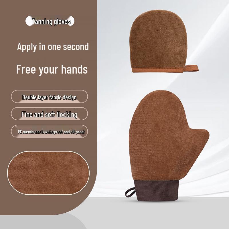 

Лосьон для тела «Все в одном», перчатки и массажер для масла для загара: Незаменимый инструмент для нанесения крема и масла Large Elastic Glove коричневый