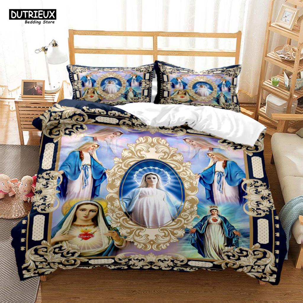 Bettdecke Gott Digitaldruck Polyester Bettwäsche-Sets Kinder Jungen Set Für Teenager Bettwäsche-Set Bett-Set Queen-Size Bettwäsche-Set