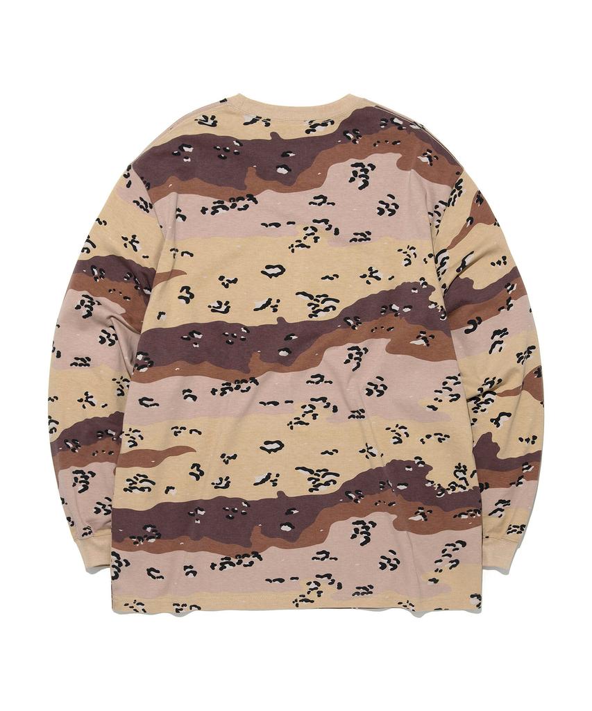 LEE Spray Logo Long Sleeve T-Shirt Camouflage