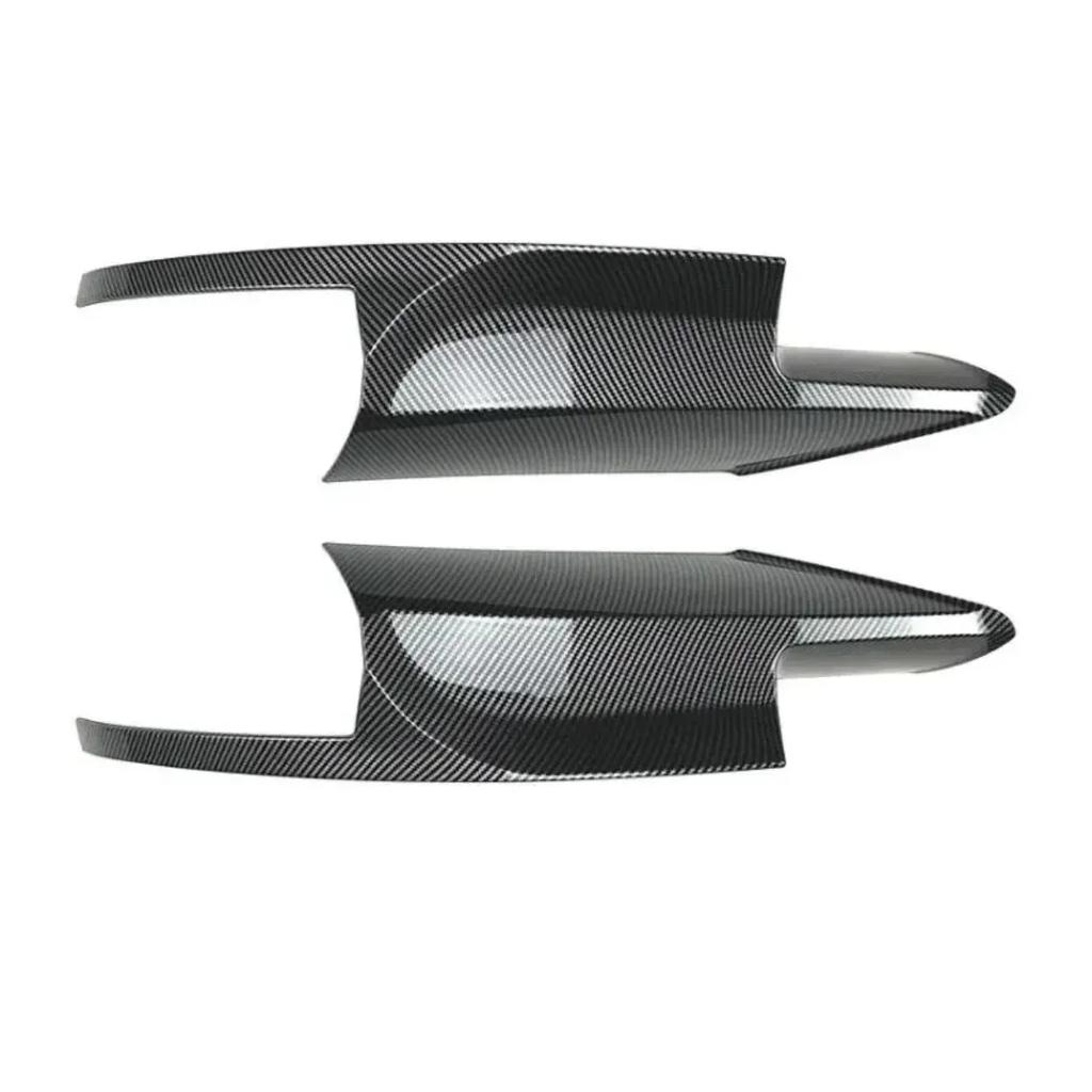 Pair Front Bumper Side Spoiler Cover Flaps Cupwings Aprons For BMW 5 Series F10 M5 Sedan Only 2011-2017 Lower Protector Splitter