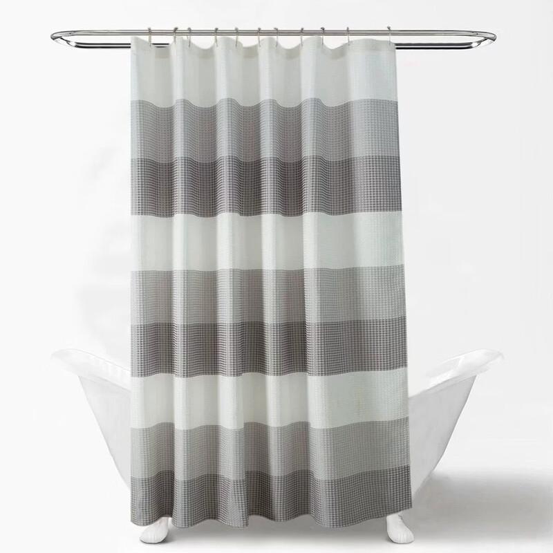 LISM Waffle Weave Shower Curtain