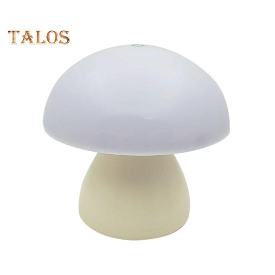 Pilzlampe, kleines Nachttischlicht, sanftes Leuchten, flimmerfrei, stufenloses Dimmen, wiederaufladbare Nachttischlampe, Schreibtischdekoration