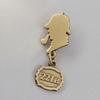 221B Detective Residence Vintage Metal Brooch - Classic Literature Gift