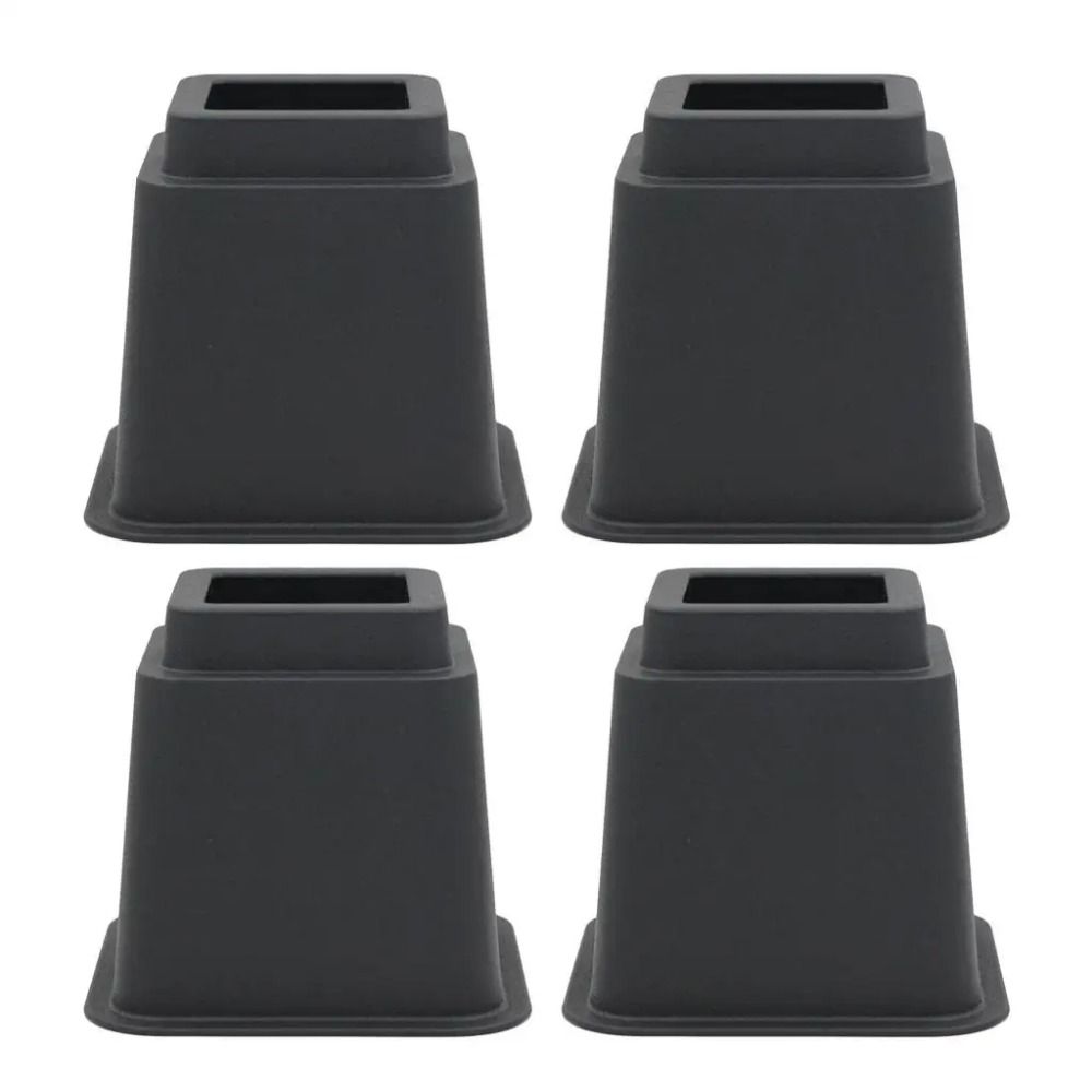 4Pcs Shock-Absorbing Bed Foot Pads Adjustable Height Table Lifters Sofa Height Enhancers  Home