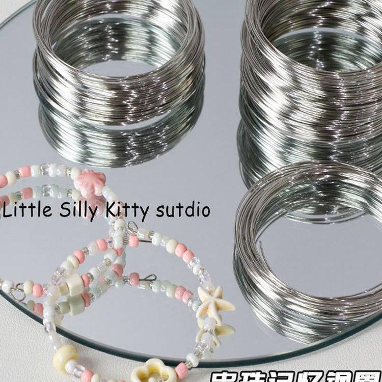 Bangle Circle Memory Wire and Beaded Bracelet DIY Jewelry Material