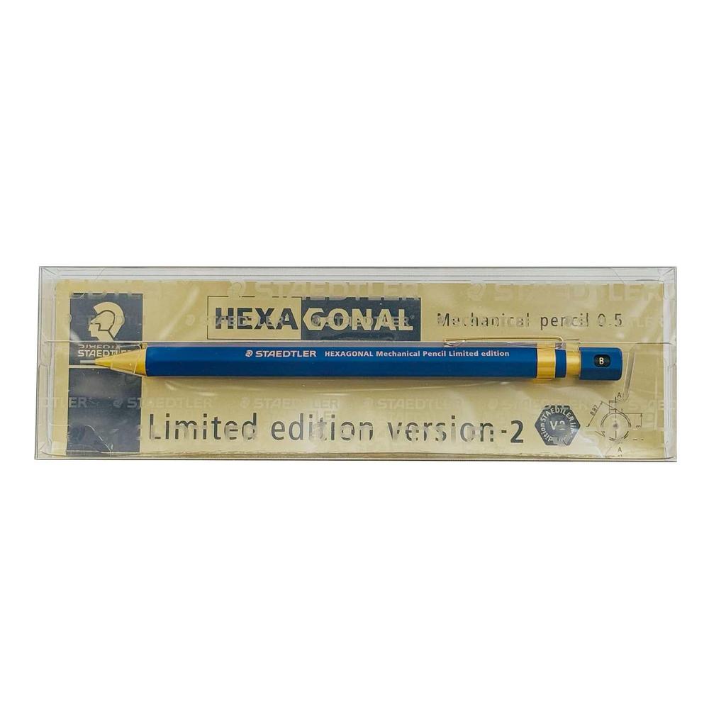 Staedtler Hexagonal Mechanical Limited Edition Version Pencil, 2, Blue, 92577-05L2