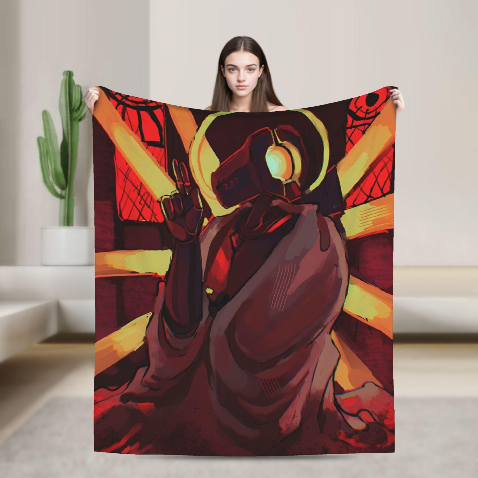 

Ultrakill V1 V2 Стрілялка Плед Кораловий Фліс Плюшевий Осінь Зима Пекло Повне Багатофункціональний Ультра-М який Плед Для Дому 30x40in