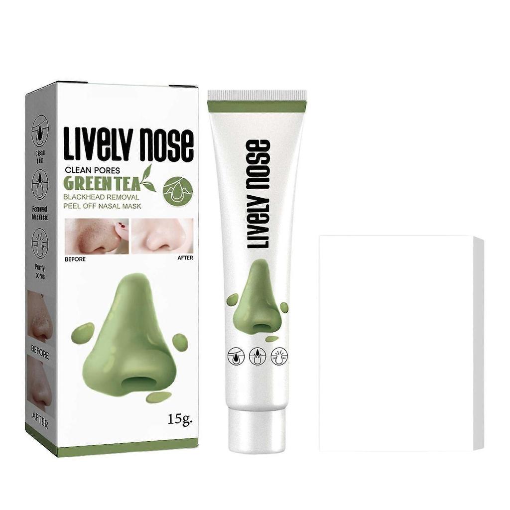 Green Tea Blackheads Removal Nose Mask Shrinking Pore Oil Control Masque