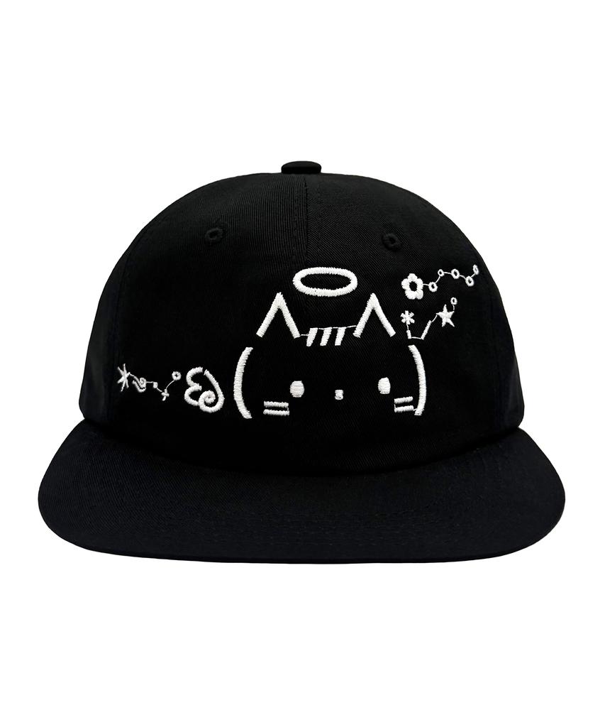 OTHER-worldly Emoji Cap [Black Angel Kitty]