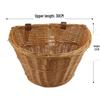 Rattan Bicycle Basket for Mountain Bikes and Pets – Multipurpose Cycling Accessory
