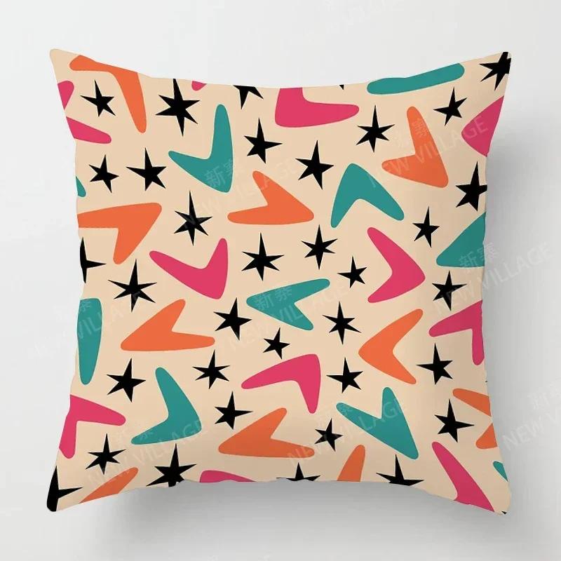 Nordic Fall Home Decor Autumn Throw Pillow Case Sofa Cushion Cover Modern   Geometry