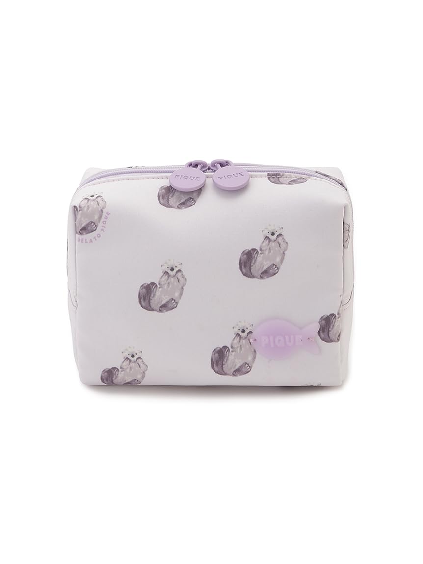 Sea Animal Print Pouch PWGB262666 LAV F [Gelato Pique] All-Over Women s