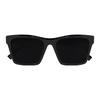 Saint Laurent Logo Irregular Shape Sunglasses Unisex Sunglasses Black SLM104F002