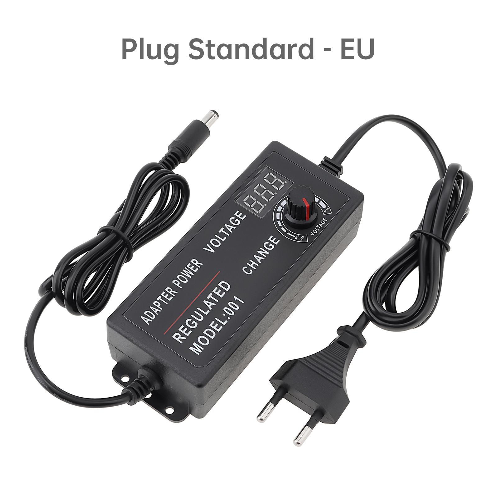 

Регульований адаптер живлення 72 Вт 120 Вт 5 А Змінний імпульсний адаптер живлення 100 В-240 В AC до DC 3 В-24 В Конвертер Трансформатор 72W EU Plug