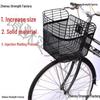 26-Inch Front Mounted Bicycle Basket for 24-28 Inch Bikes