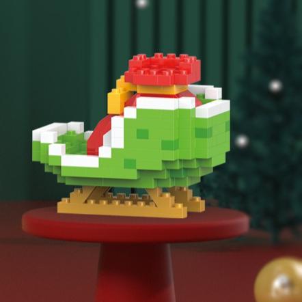 Christmas Series Gift Santa /Claus/ Snowman Reindeer Building Blocks Educational Assembly Festive Toy