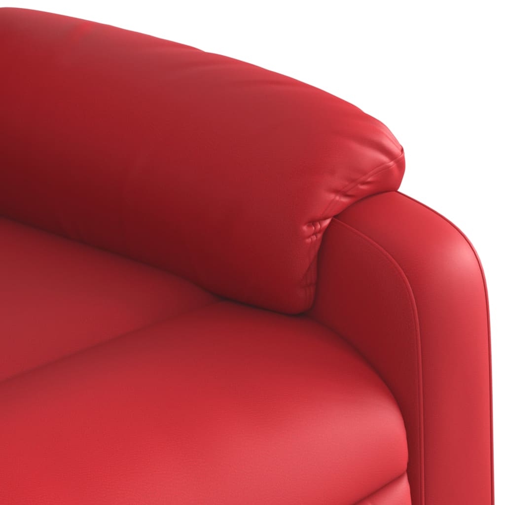Relax Chair In Red Synthetic Leather