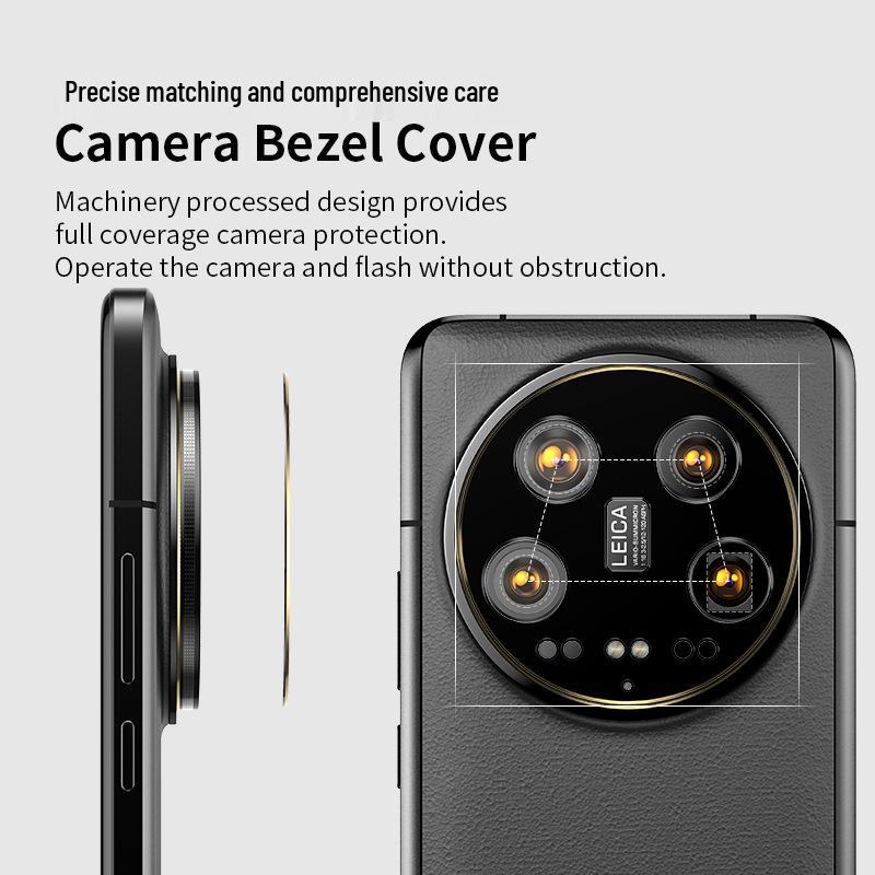 Xiaomi 14 Ultra Lens Protector: Integrated Glass & Ring Film for Xiaomi 14U Mobile Phone.