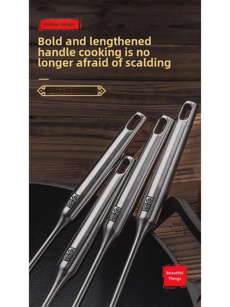 Guofeng 304 Stal Nierdzewna Długi Uchwyt Szpatułka do Gotowania