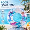 1PC Mermaid Inflatable Swim Ring Pool Float Durable PVC Comfortable Seat Summer Beach Swimming Pool Toy Ring