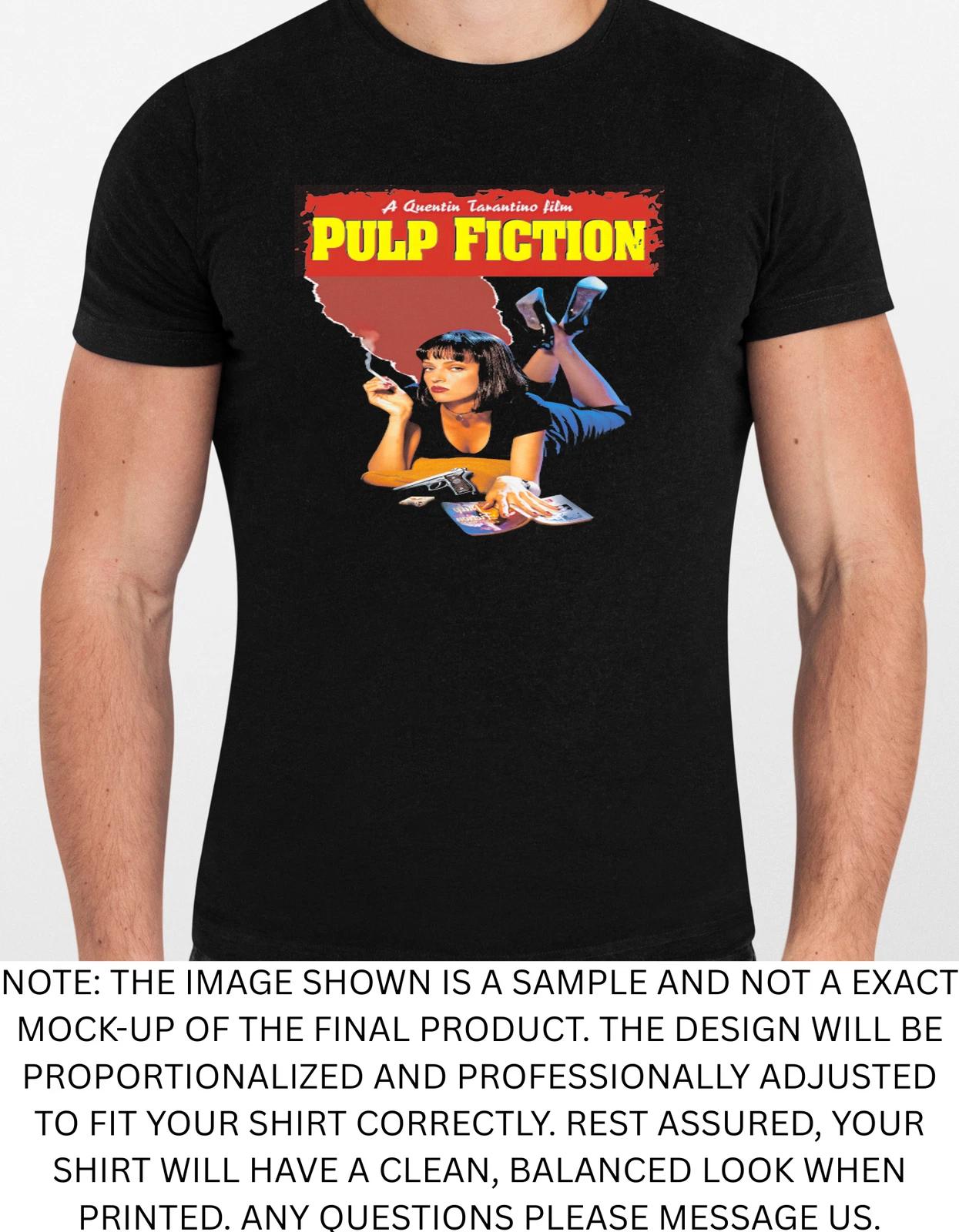 Men s and Women s T-shirts Pulp Fiction Poster Graphic XXL