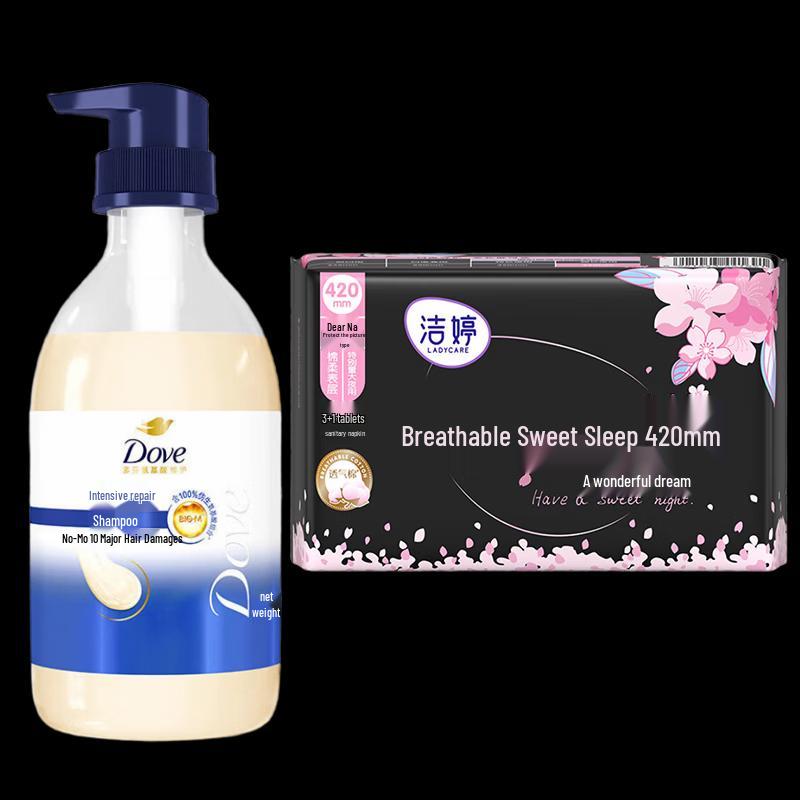 

Dove Intensive Nourishment Hydrating Shampoo & Sanitary Napkin Bundle