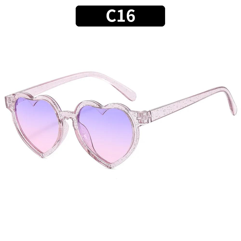 Fashion Heart Shaped Children Sunglasses Classic Cute Summer Sunglasses Girls Boys Sun Glasses UV400 Eyewear Baby Shade Glasses