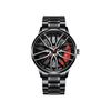 Men's Car Wheel Rim Hub Design Quartz Watch Alloy Sports Wrist Watch Fashion Timepiece For Men