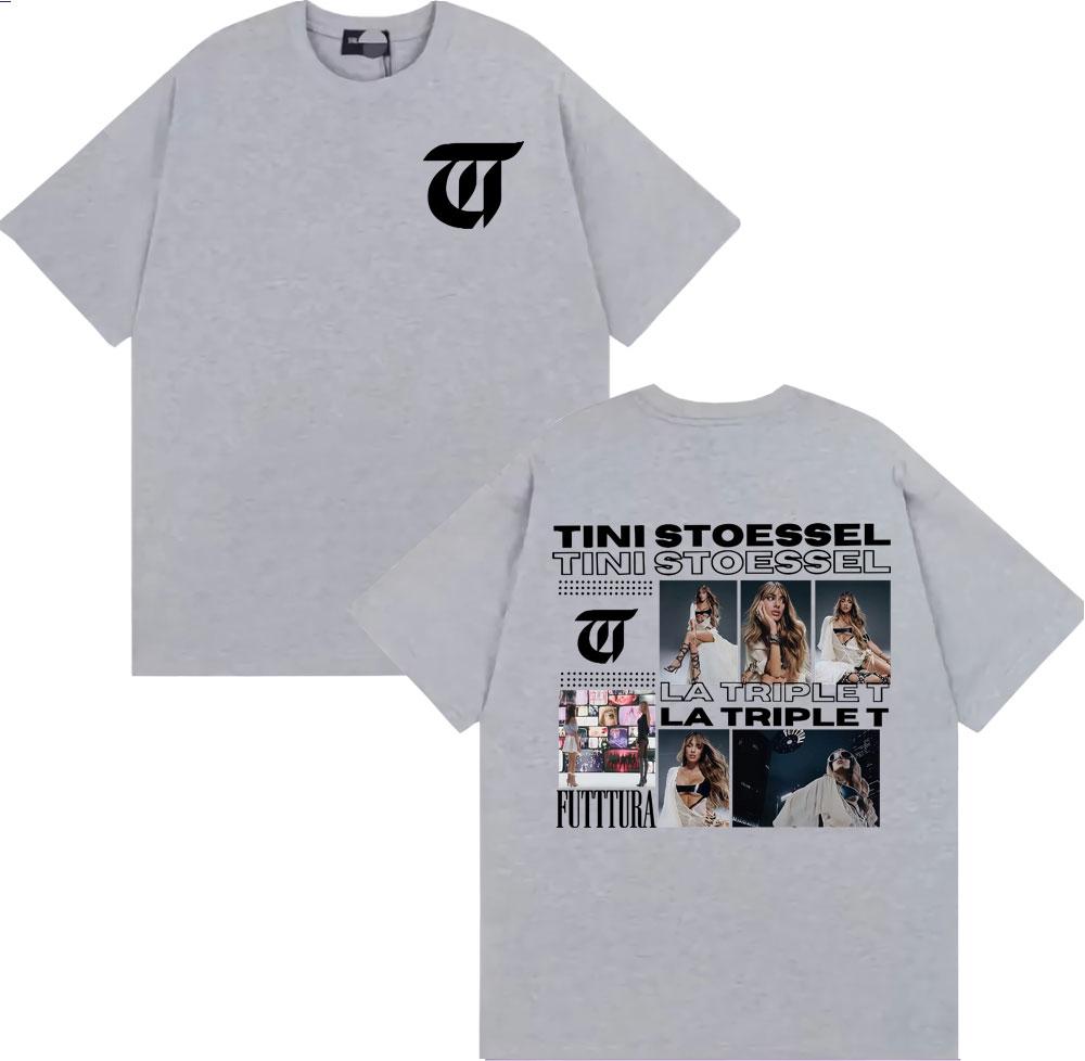 TINI STOESSEL La Triple T Futtura 2025 Tour T Shirts Unisex Women Clothing Fashion Aesthetic Tshirts Casual Comfort Cotton Tshirt