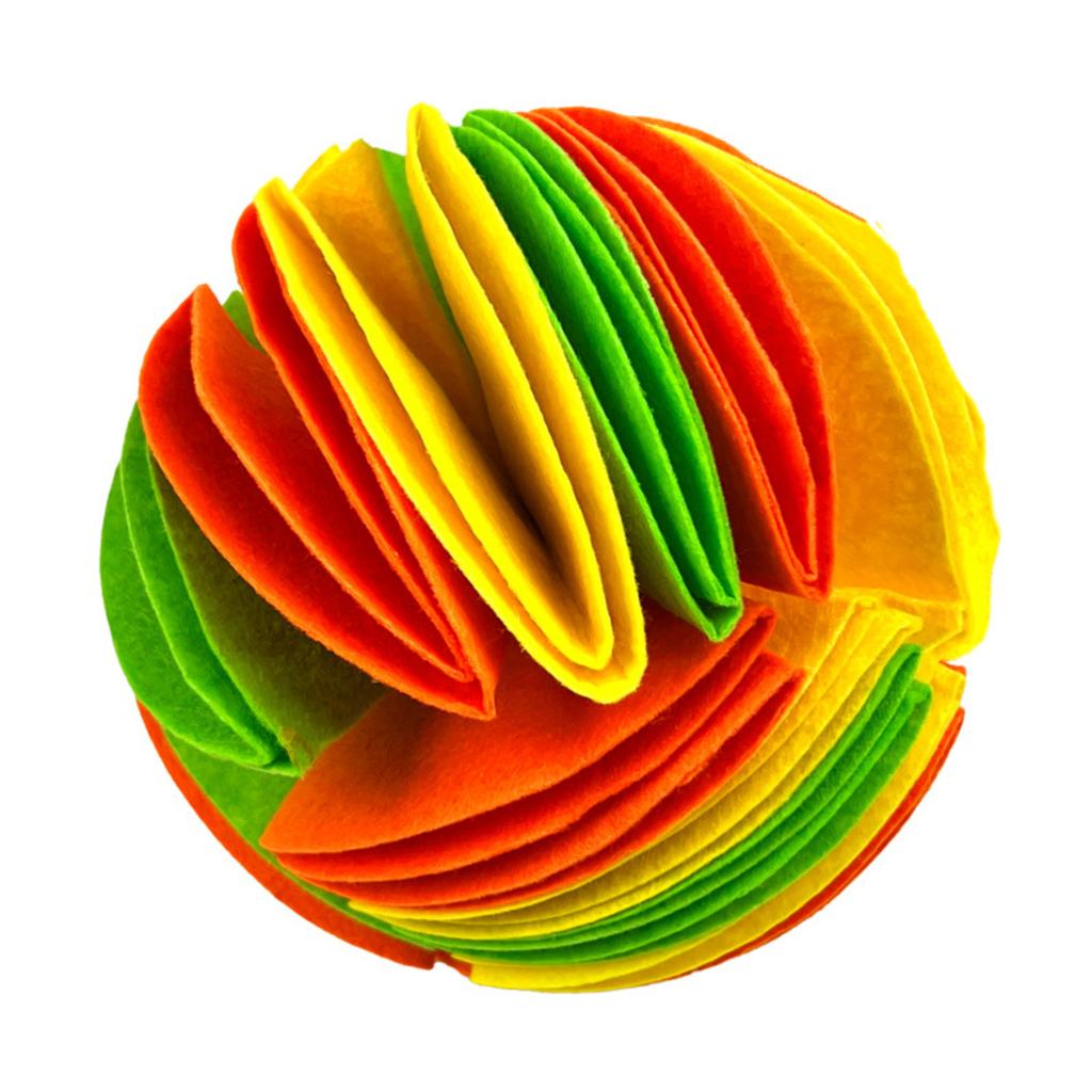 Inner Roll Sniffing Ball Pet Dog Intelligence Training Toy Amuse Pet Bubble Rubber Ball