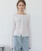 LETTERA Ribbed Slim Cardigan