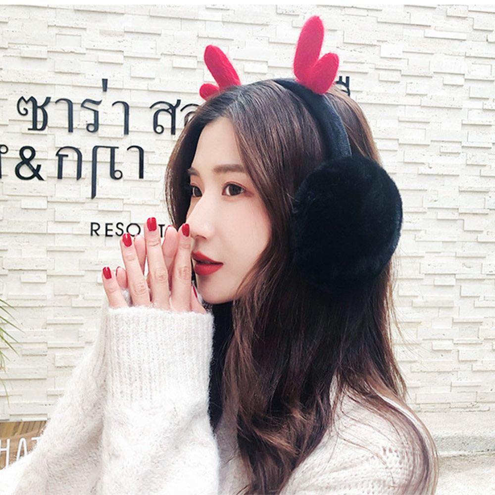 Warm Plush Earmuffs Foldable Ear Warmer Winter Earflaps  for Men Women